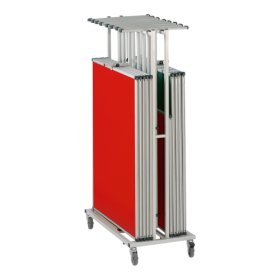 Stecktafel-Set, "Sparset", inkl. Stecktafelwagen 9x Tafel: 120x90 cm, 12x T-Fuß-Stativ, 1x Stecktafelwagen-image