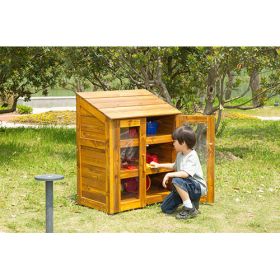 Outdoor-Schrank mit transparenten Türen-image