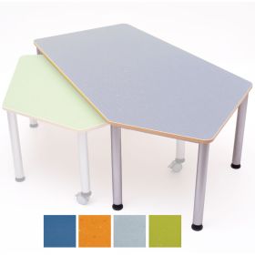 IMG102811_31750 Fünfecktisch mit Linoleumplatte, groß, Höhe 64 cm - Farbe nach Wahl-image