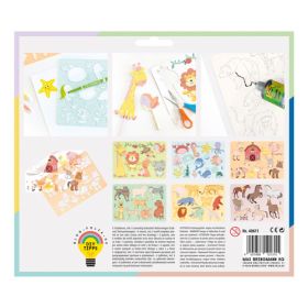 IMG101344_26611 Kreativ-Schablonen-Set Zoo, 6-tlg.-image