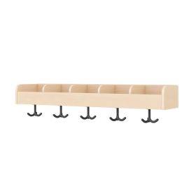 Garderobenablage 100 cm, 5 Fächer-image