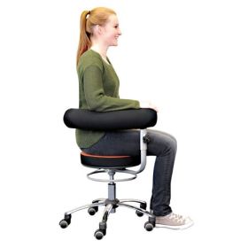 IMG99225_23993 Sanus Gesundheitsstuhl Classic, mit höhenverstellbarer Lehne, Stoffbezug, Farben nach Wahl-image