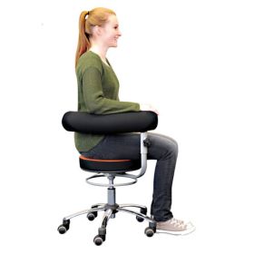 IMG100302_24064 Sanus Gesundheitsstuhl Classic, mit starrer Lehne, Kunstlederbezug, Farben nach Wahl-image