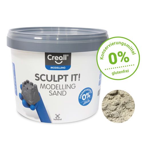 Bausand SCULPT IT! für Kinder, 3,5 kg (Creall Modelliersand)-image