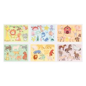 IMG101344_26612 Kreativ-Schablonen-Set Zoo, 6-tlg.-image