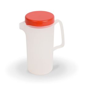 Kanne 0,6 ltr., transluzent mit farbigem Deckel, Farbe nach Wahl-image