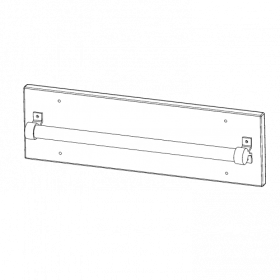 Leiterparkstation für Einhängeleiter / Leiterzarge - Serie evo180 für 50 cm tiefe Schrankwände, zur seitlichen Befestigung an Schrank (ab Schranktiefe 50cm) oder an der Wand-image