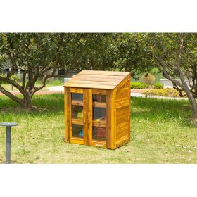 Outdoor-Schrank mit transparenten Türen-image