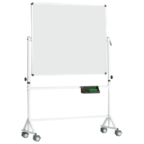 Fahrbares Whiteboard aus Premium Stahlemaille mit Vierkantgestell, Serie 9 E, weiß Fahrbares Whiteboard aus Premium Stahlemaille mit Vierkantgestell, Serie 9 E, weiß-image