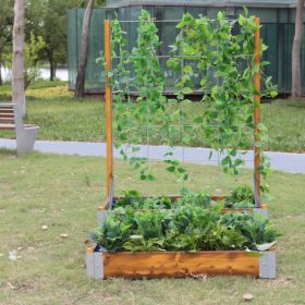 IMG102220_29391 Mehrstufiges Hochbett mit Rankgitter-image