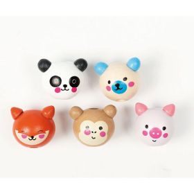Holzperlen CUTE ANIMALS, 10 Perlen mit 5 Motiven-image