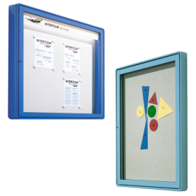 Vitrine W4 mit Flügeltür, Außenwandmontage Einsatz im Außenbereich, Anschlag rechts oder links-image