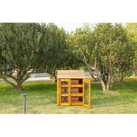 Outdoor-Schrank mit transparenten Türen-image