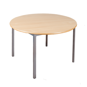 Runder Tisch, Platte mit Schichtstoff verschiedene Größen in wählbarer Höhe, Gestell Stahlquadratrohr 30x30 Runder Tisch, Platte mit Schichtstoff verschiedene Größen in wählbarer Höhe, Gestell Stahlquadratrohr 30x30-image