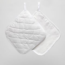 IMG100440_23759 Topflappen personalisieren: Topflappen weiss zum Bemalen (4er-Set)-image