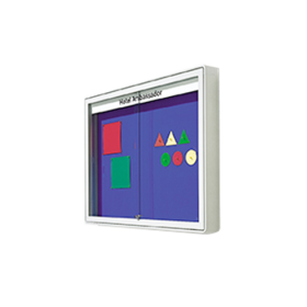 Informationsvitrine W1 mit Klettenstoff Maße wählbar-image