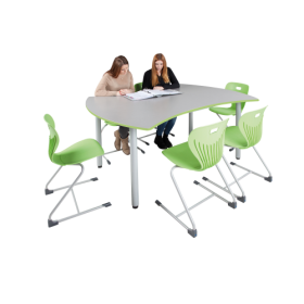 Tisch BEAN, Melaminplatte B/H/T: 140x58-72x70cm-image