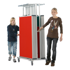 Stecktafel-Set, "Sparset", inkl. Stecktafelwagen 4x Tafel: 90x90 cm, 4x Tafel: 120x90 cm, 8x T-Fuß-Stativ, 1x Stecktafelwagen-image