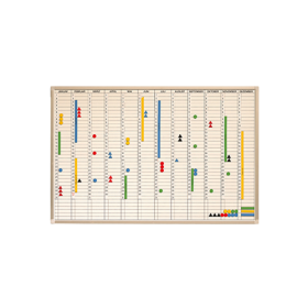 Jahreskalender inklusive Zubehör B/H. 90/120x60/90 cm, wahlweise mit neutralen Monatsstreifen Jahreskalender inklusive Zubehör B/H. 90/120x60/90 cm, wahlweise mit neutralen Monatsstreifen-image